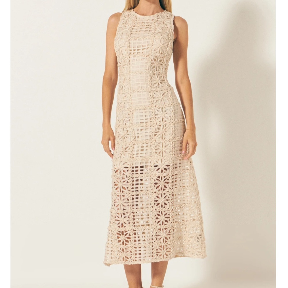Endless Rose textured sleeveless maxi dress ivory - Picture 16 of 16